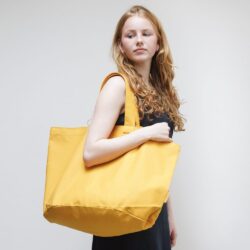Alternative view of Bo Weevil Beach bag - golden yellow - heavy canvas - 60x38cm -  911020