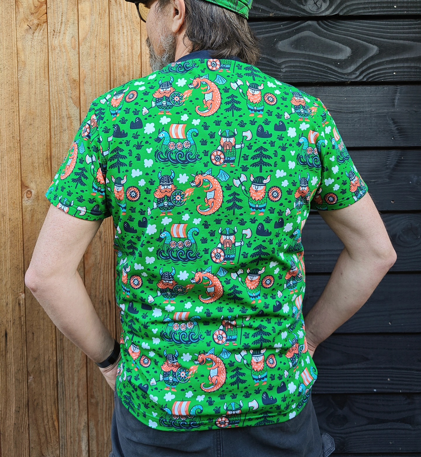 Hazeltjes Vikings Green, organic jersey - Image 11