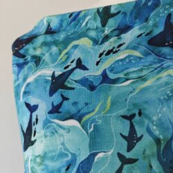 Hazeltjes Teeming Ocean Dolphines,  organic jersey - Image 4
