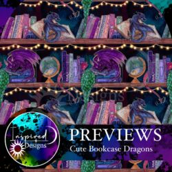 Alternative view of Pre-order Hazeltjes  Cute Bookcase Dragon dark organic jersey