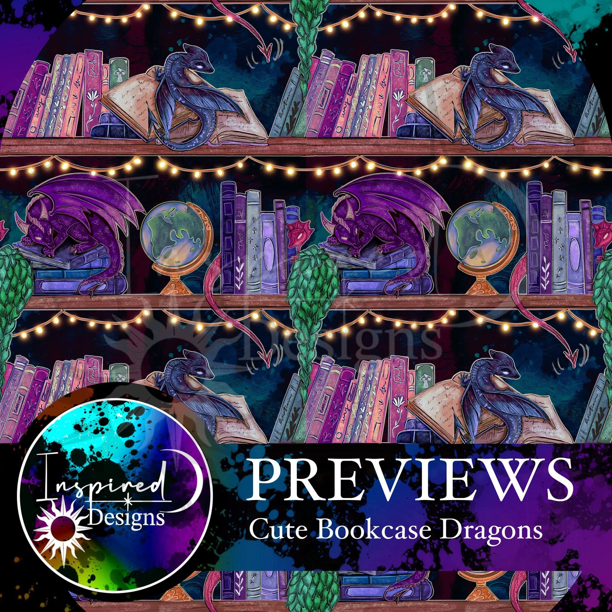 Pre-order Hazeltjes Cute Bookcase Dragon dark organic jersey - Image 2