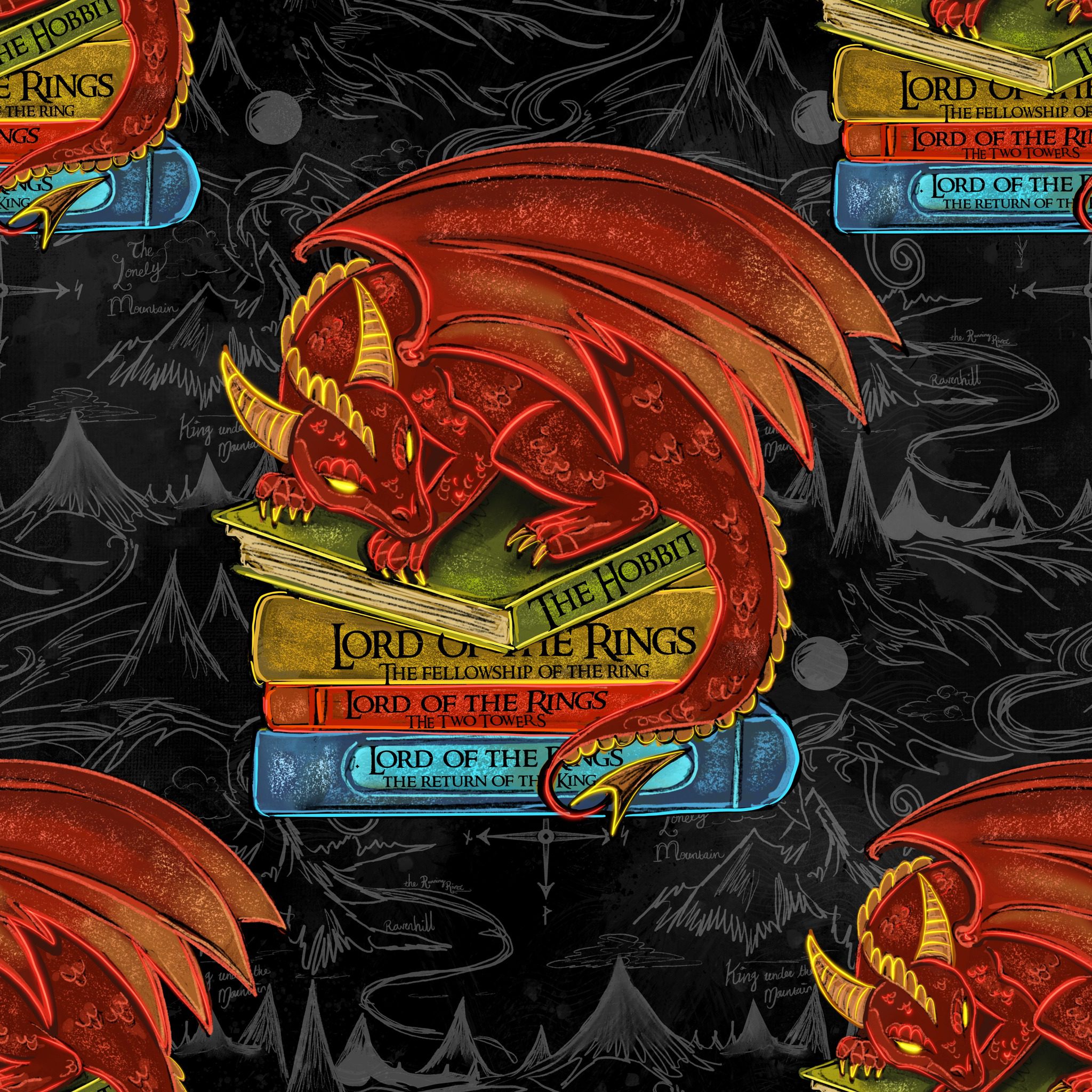 Pre-order Hazeltjes Baby Smaug Books black organic jersey,November 2025