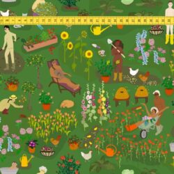Alternative view of Hazeltjes Naked Gardening,  organic jersey